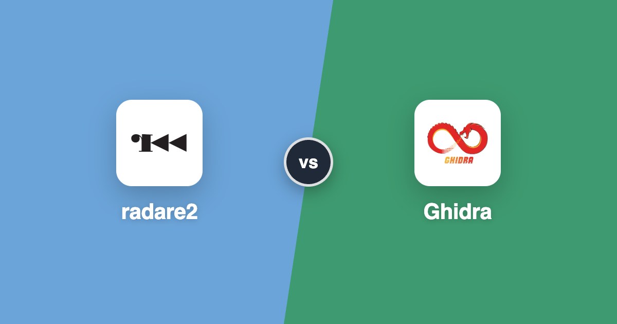 Radare2 Icon radare2 vs Ghidra (2026): Reverse Engineering Head-to-Head