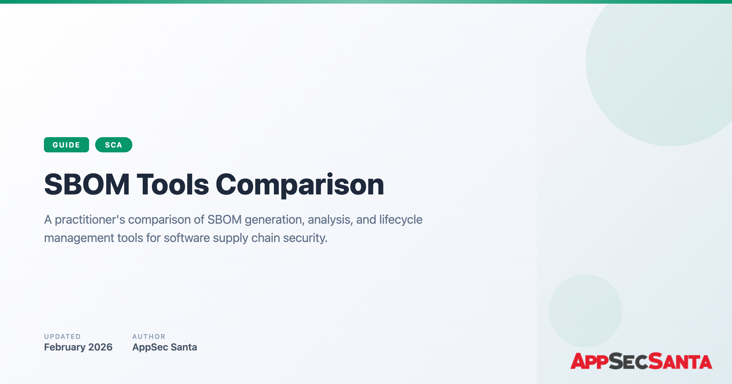 SBOM Tools Comparison