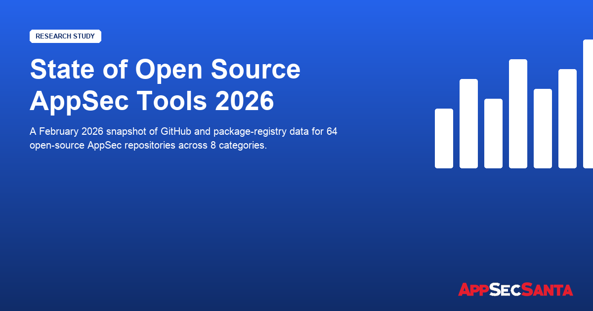 State of Open Source AppSec Tools — 64 Projects Analyzed
