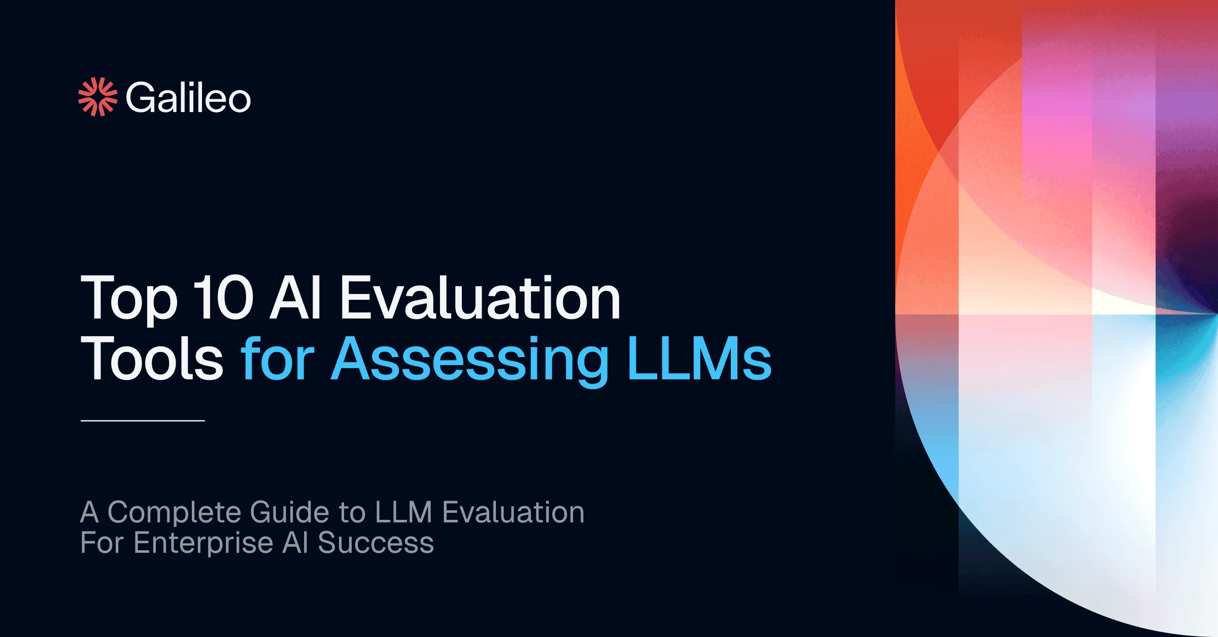 Galileo AI hero page showing AI evaluation intelligence for LLM apps