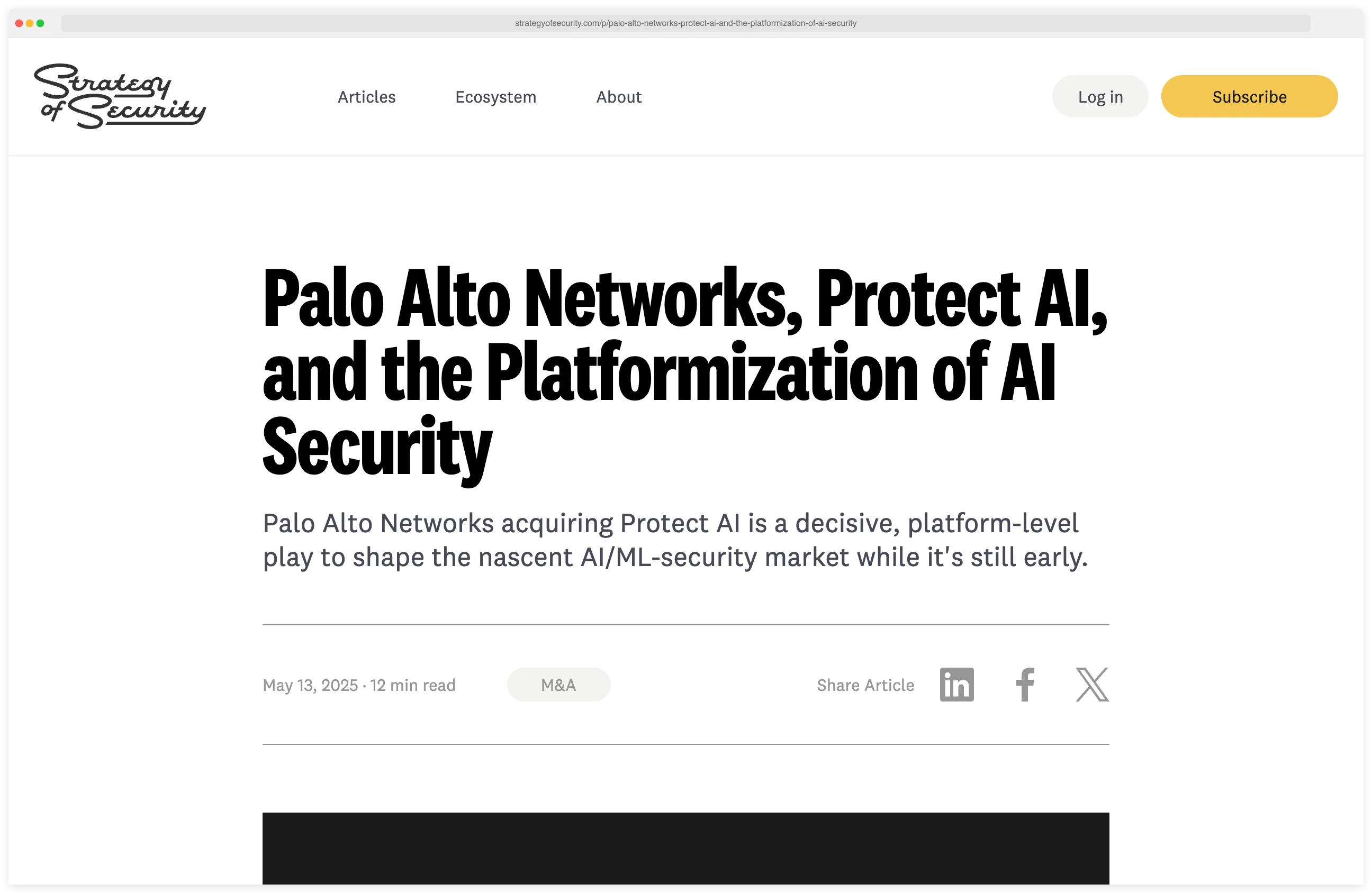 Palo Alto Networks press release announcing the definitive agreement to acquire Protect AI in July 2025