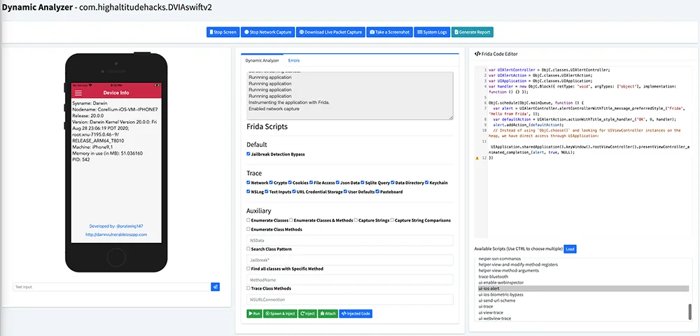 MobSF Android static analysis screen listing manifest findings and permission details