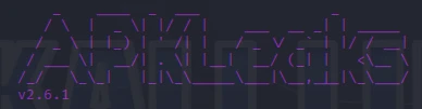 APKLeaks version banner shown when the CLI starts a scan