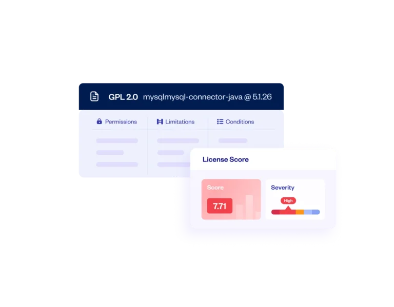 Checkmarx SCA license risk management showing compliance tracking and policy enforcement